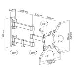 SUPORT UNIVERSAL LED TV 13 inch-42 inch KRUGER&MATZ (KM1302) - imagine 4