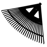 GREBLA PLASTIC EVANTAI 430MM / 20 DINTI / NEAGRA.  (12255)